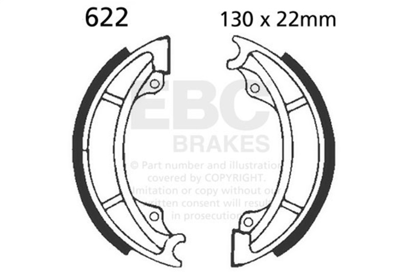 EBC 1984 Suzuki RM 125 E Front Brake Shoe
