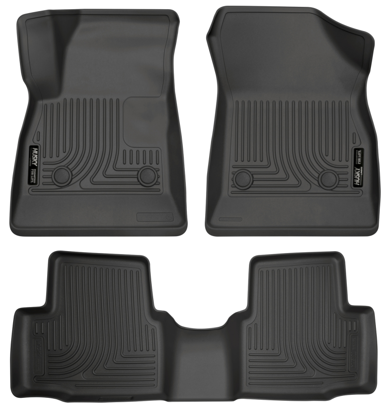 Husky Liners 2016-2017 Chevrolet Cruze WeatherBeater Combo Floor Liners - Black thumbnail 2
