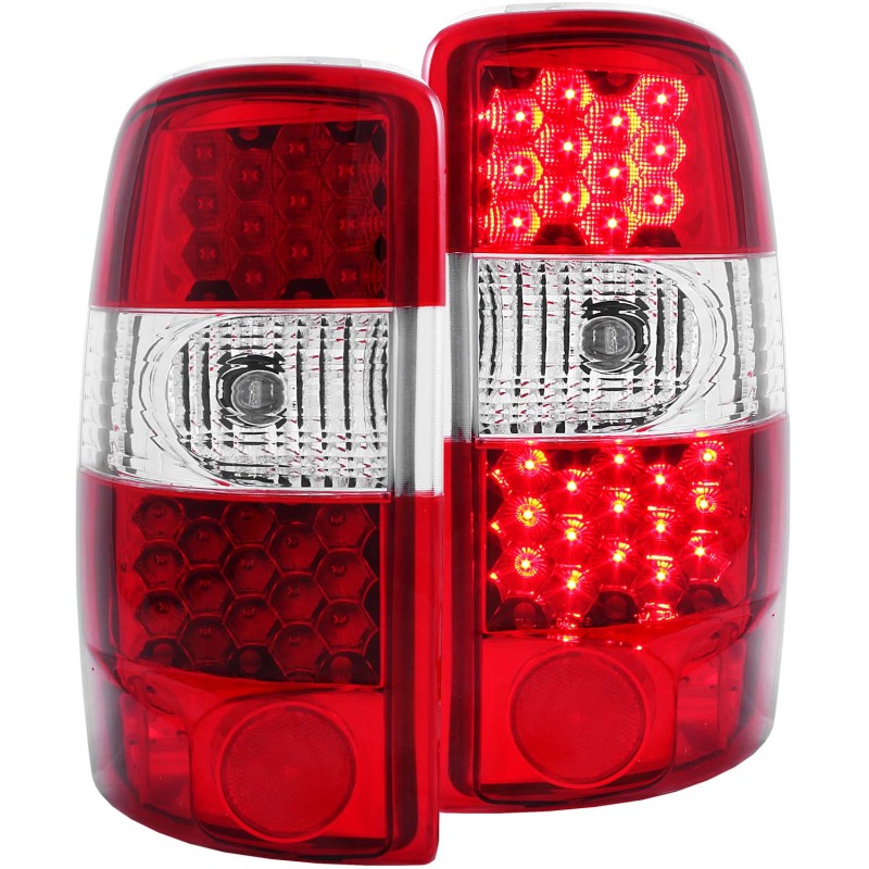 ANZO 2000-2006 Chevrolet Suburban LED Taillights Red/Clear thumbnail 4
