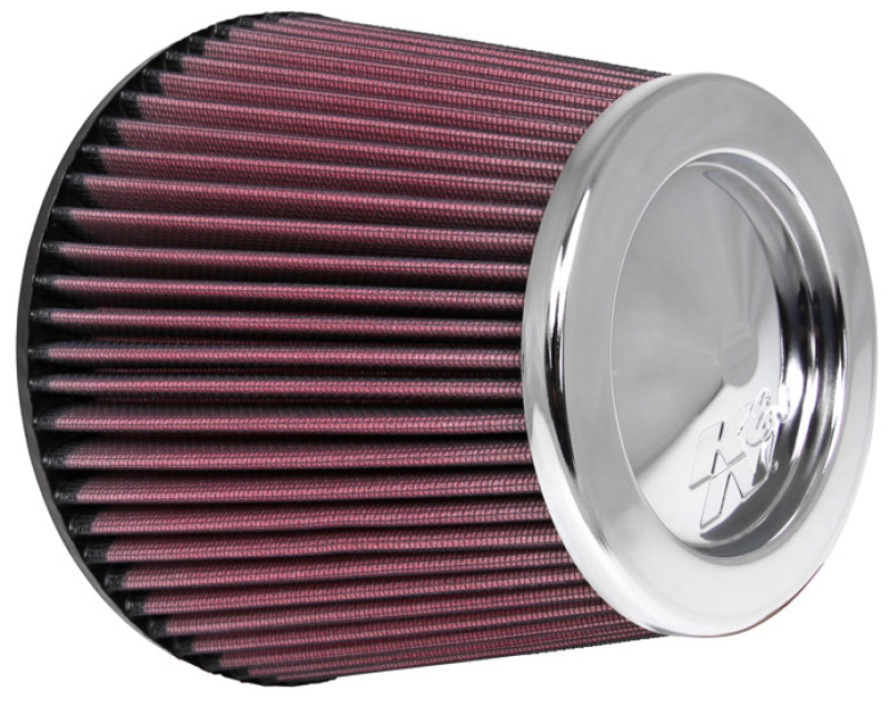 K&N Universal Chrome Filter 6in Flange ID x 7.5in Base OD x 5in Top OD x 6in H thumbnail 2