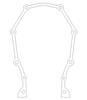 Cometic Chrysler B/RB .018in AFM Timing Cover Gasket thumbnail 6