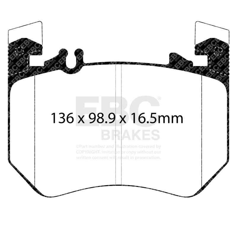 EBC 2021+ Mercedes-Benz S580 Maybach (W223) 4.0TT Yellowstuff Front Brake Pads