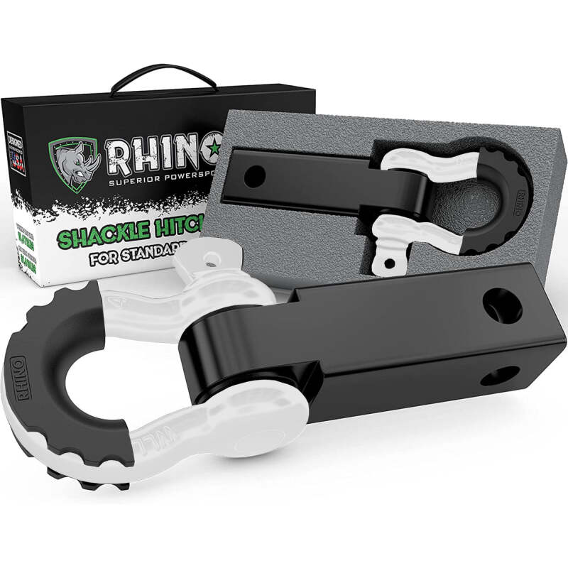 Rhino USA Shackle Hitch Receiver W/ D-Ring (White)
Tow Hook