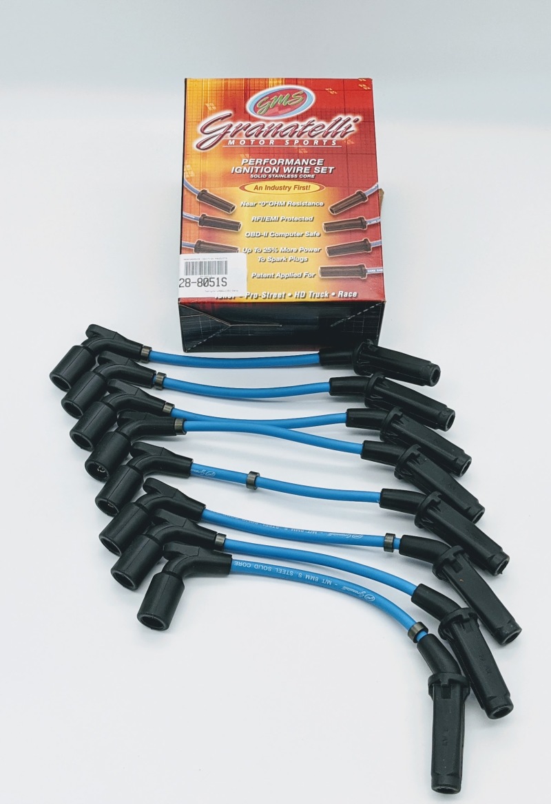 Granatelli 20-23 GM LT2 6.2L Straight Boot Hi-Perf Coil-Near-Plug Ignition Wire Connector Kit - Blue thumbnail 2