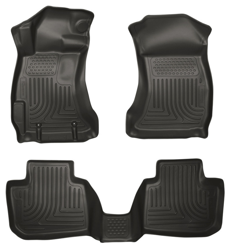 Husky Liners 14 Subaru Forester Weatherbeater Black Front & 2nd Seat Floor Liners thumbnail 3