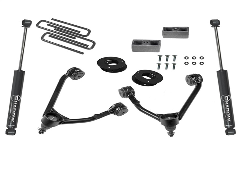 Superlift 14-18 Chevy Silv 1500 2WD 3.5in Lift Kit w/ Alum/Stamped Steel Control Arms & Rear Shocks thumbnail 3