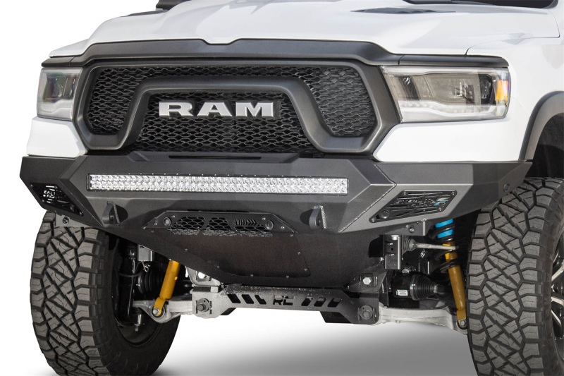 Addictive Desert Designs 2019 Ram Rebel 1500 Stealth Fighter Fr Bumper w/Parking Sensor Cutouts thumbnail 7