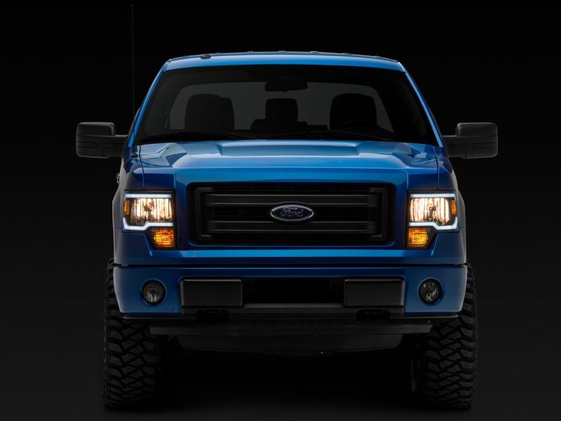 Raxiom 09-14 Ford F-150 Axial Series Headlight w/ SEQL LED Bar- Black Housing (Clear Lens) thumbnail 4
