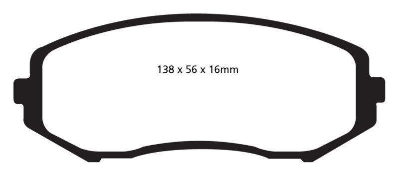 EBC S3 Brake Pad and Rotor Kit (1x ebcGD1642, 1x ebcDP61818) thumbnail 6