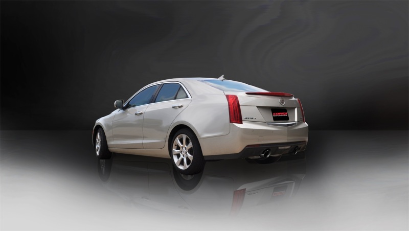 Corsa 2013-2019 Cadillac ATS Sedan 2.0L A/T Black Sport Dual Rear Cat-Back Exhaust thumbnail 9
