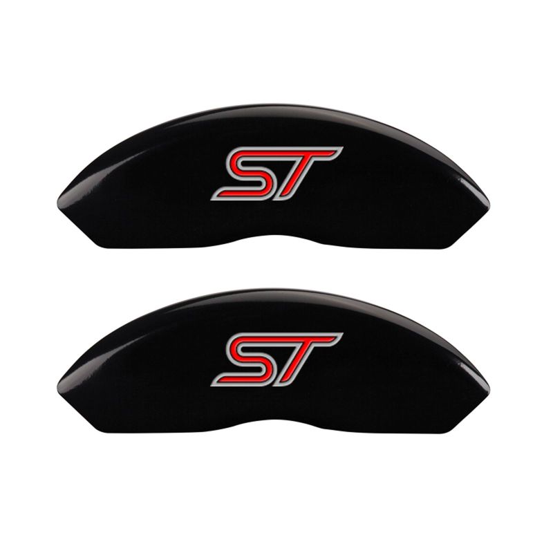 MGP 4 Caliper Covers Engraved Front & Rear No bolts/ST Black finish silver ch thumbnail 7