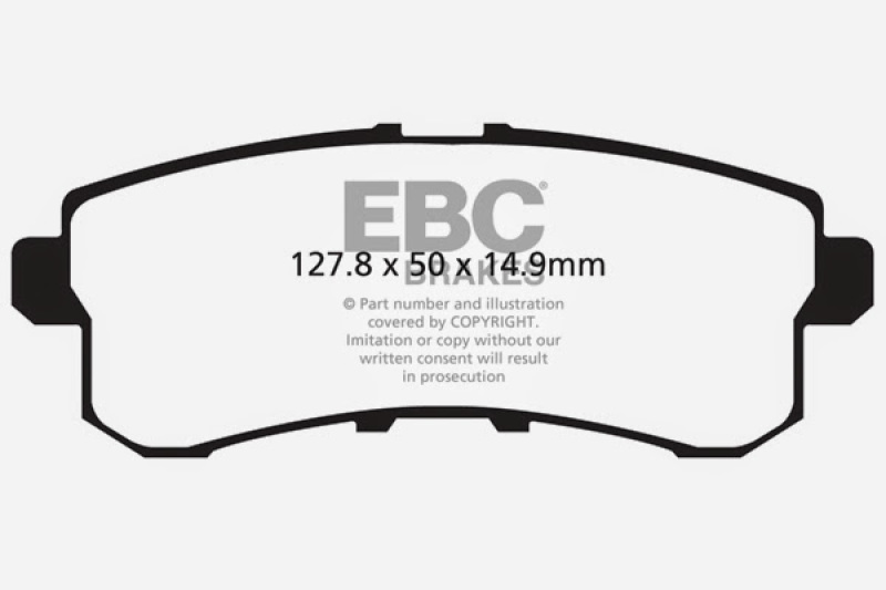 EBC 11-13 Infiniti QX56 5.6 Greenstuff Rear Brake Pads thumbnail 5