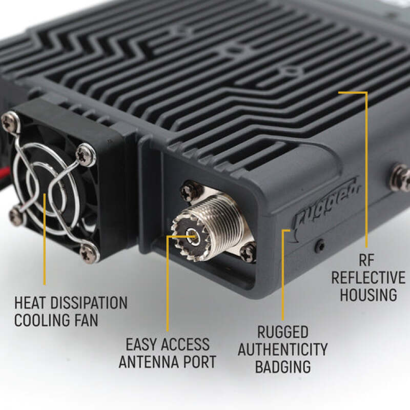 Rugged Radios Rambler G4 GMRS Band Mobile Radio with Stealth Antenna thumbnail 9