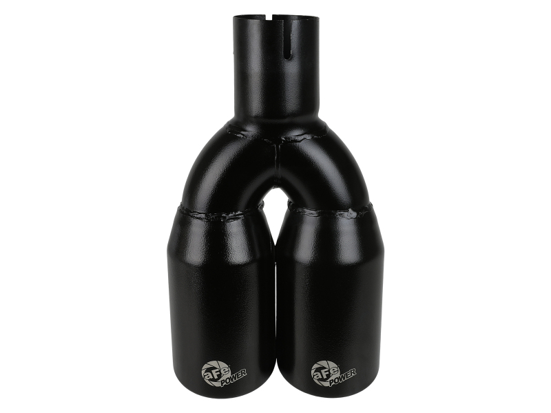 aFe MACH Force-Xp 409 Stainless Steel Clamp-on Exhaust Tip 2.5in Inlet 3.5in Outlet - Black thumbnail 7