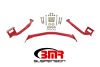 BMR 79-04 Fox Mustang Tubular Style Upper Torque Box Reinforcement Plates - Red thumbnail 3