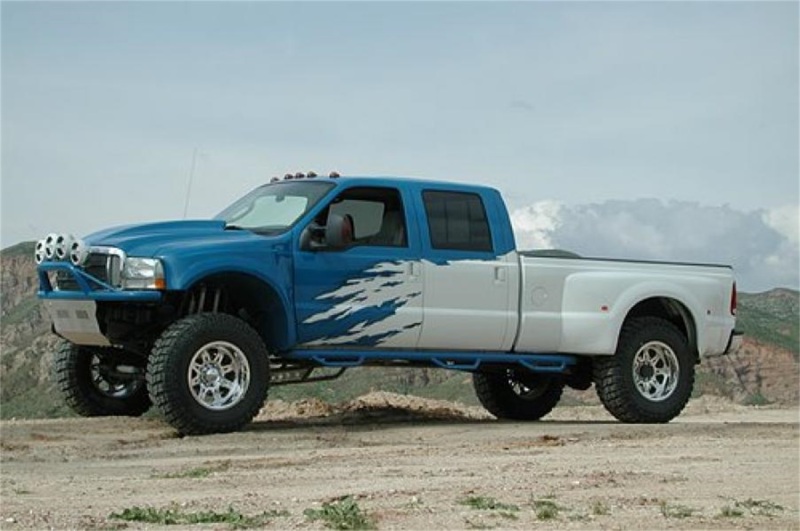 N-Fab Nerf Step 99-16 Ford F-250/350 Super Duty Crew Cab 8ft Bed - Gloss Black - Bed Access - 3in thumbnail 3