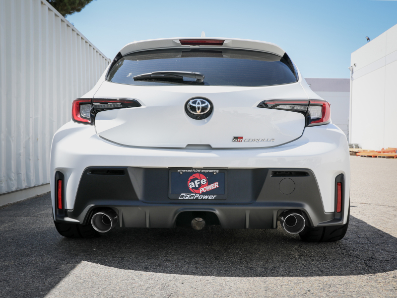aFe 23-24 Toyota GR Corolla L3 1.6L (t) Gemini XV 3in to 2-1/2in Cat Back Exhaust w/ Polished Tips thumbnail 9