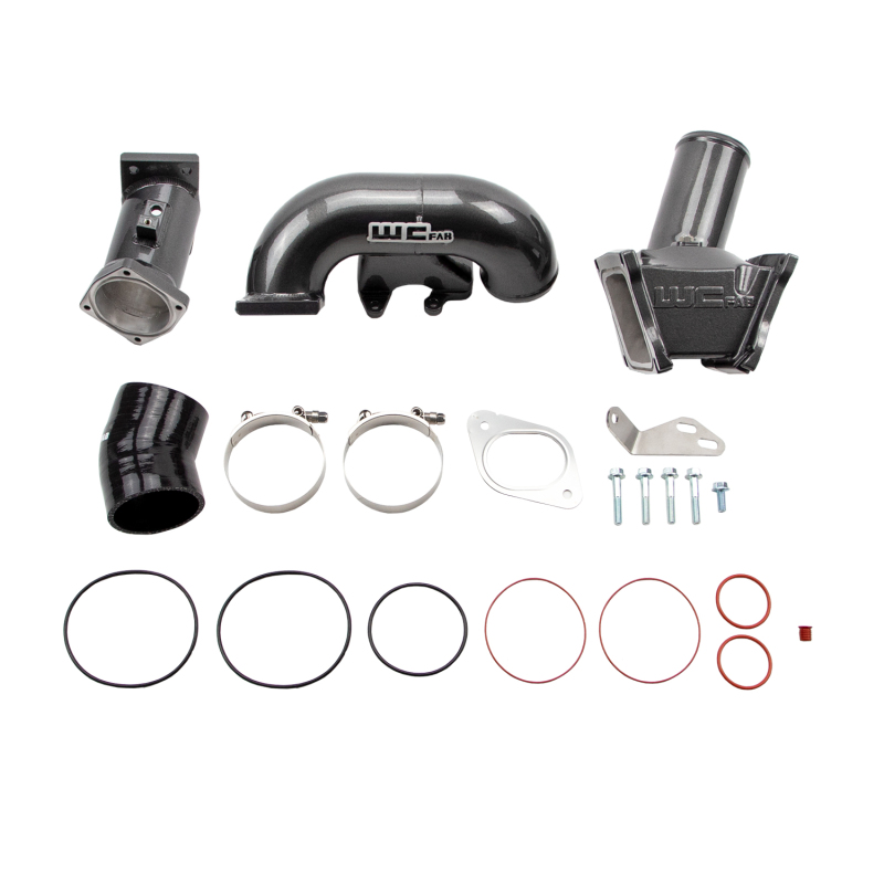Y-Bridge Kit, 3in., 2007.5-2010 Duramax LMM, Gloss Black