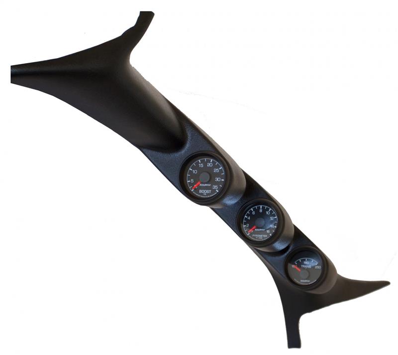 Autometer 99-07 Ford Powerstroke/SD Black Triple Pillar Gauge Kit