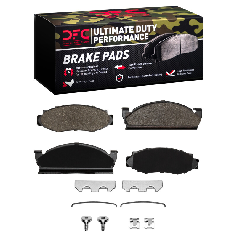 DFC 74-83 American Motors Pacer Front Ultimate Duty Performance Brake Pads and Hardware Kit