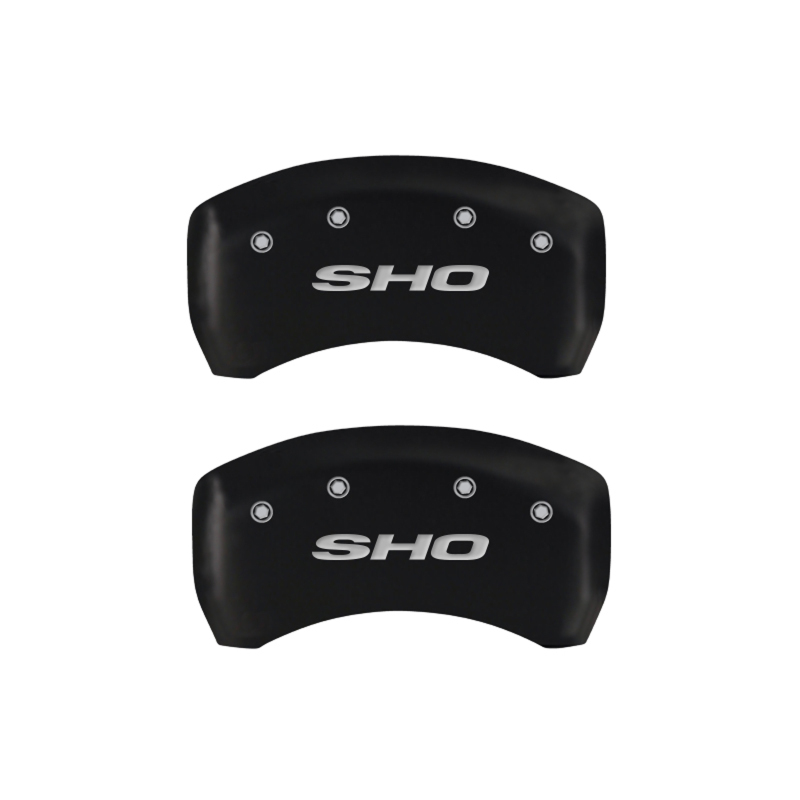 MGP 4 Caliper Covers Engraved Front & Rear SHO Red finish silver ch thumbnail 6