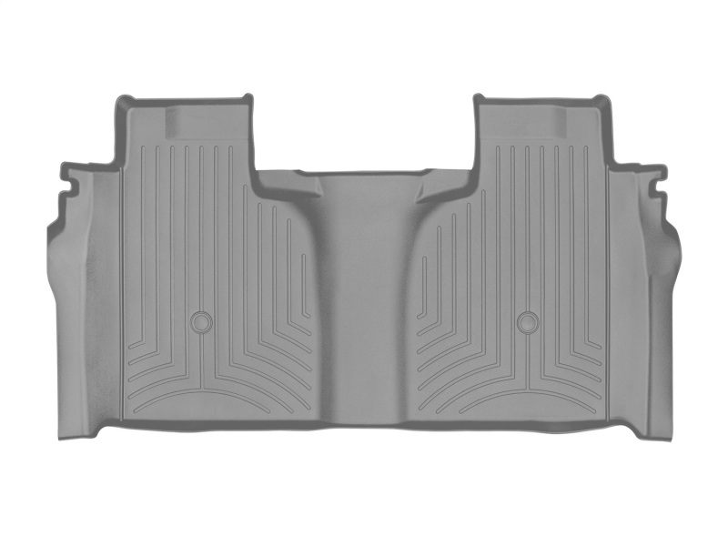 WeatherTech 2019+ Chevrolet Silverado 1500 Crew Cab (1st Row Bucket Seats) Rear FloorLiner - Grey