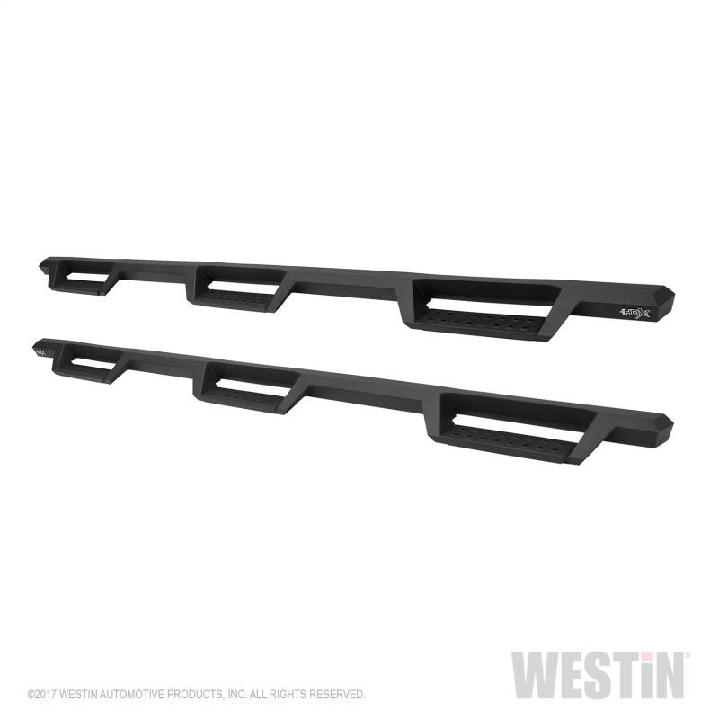 Westin/HDX 07-19 Chevy Silv 2500/3500 Crew (8ft) (Excl Dually) Drop WTW Nerf Step Bars - Blk thumbnail 3