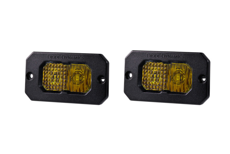 Diode Dynamics Stage Series 2in LED Pod Pro - Yellow Combo Flush ABL (Pair) thumbnail 3