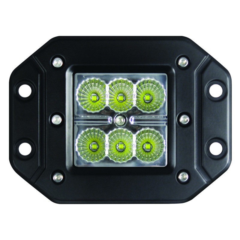 Hella Value Fit Flush Mount 3in 18W Cube Flood Beam LED Light thumbnail 4
