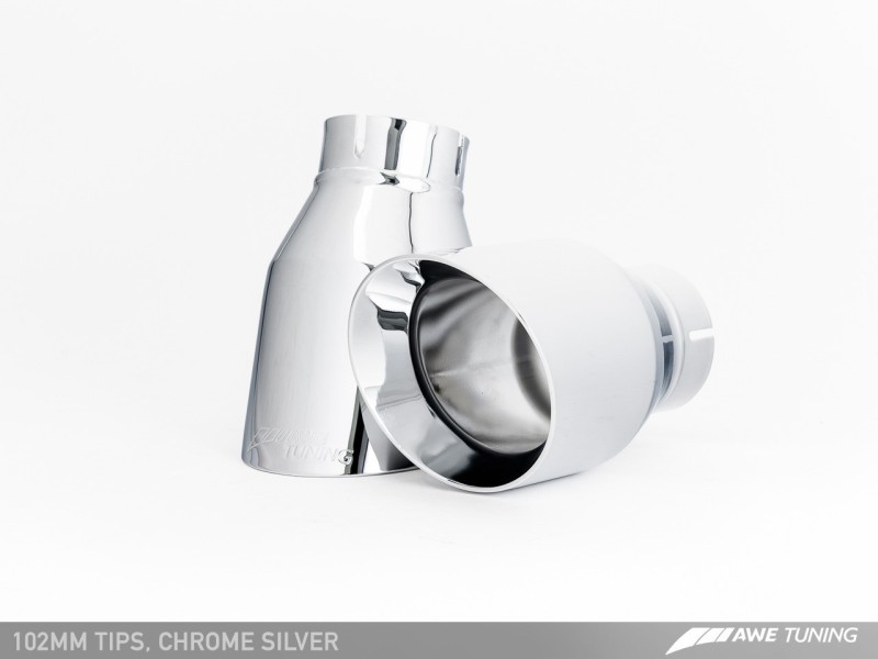 AWE Tuning VW CC Touring Edition Exhaust Dual Outlet - Chrome Silver Tips thumbnail 8
