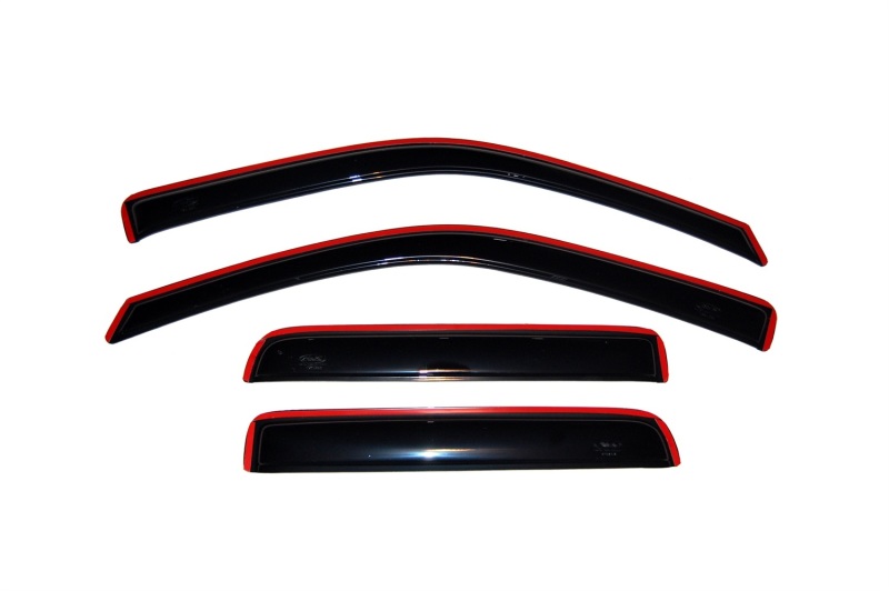 AVS 04-12 Chevy Colorado Crew Cab Ventvisor In-Channel Front & Rear Window Deflectors 4pc - Smoke thumbnail 5