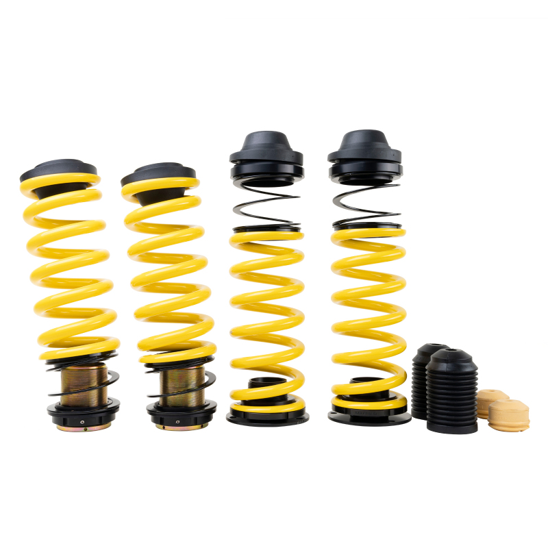 ST Suspensions Adjustable Lowering Springs 27325089 Springs, Height, Front and Rear, Yellow Powdercoated, Use with Factory Dampers, Mercedes-Benz, Kit thumbnail 8