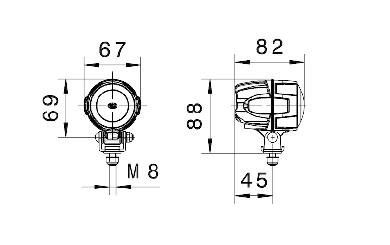 Hella Work Lamp Na 0Gr Md1242 Dt M50 1G0 thumbnail 8
