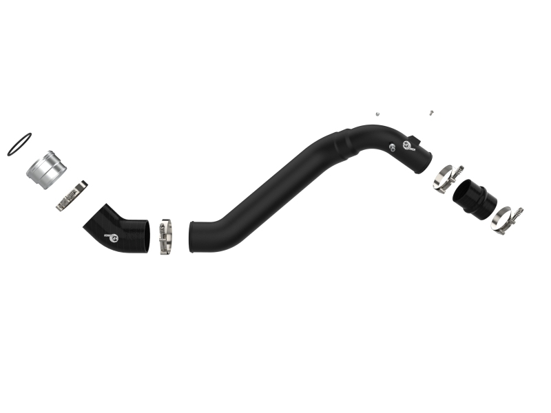 BladeRunner 3-1/2 IN to 2-3/4 IN Aluminum Cold Charge Pipe Black