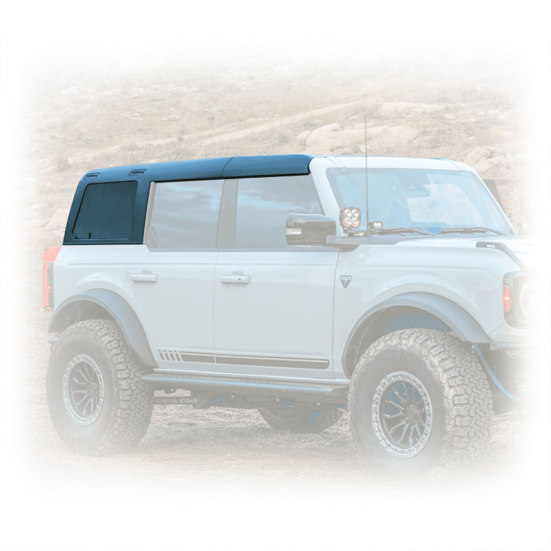 Turn Offroad 2021+ Ford Bronco Hard Top (4 Door) Black/Black Foam Headliner/Wiper & Defrost