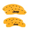 MGP 4 Caliper Covers Engraved Front & Rear Jeep Yellow Finish Black Char 2018 Jeep Wrangler thumbnail 4