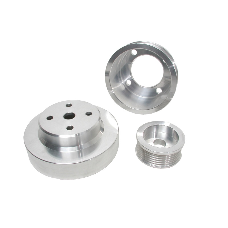 BBK 86-93 Mustang 5.0 Underdrive Pulley Kit - Lightweight CNC Billet Aluminum (3pc) thumbnail 2