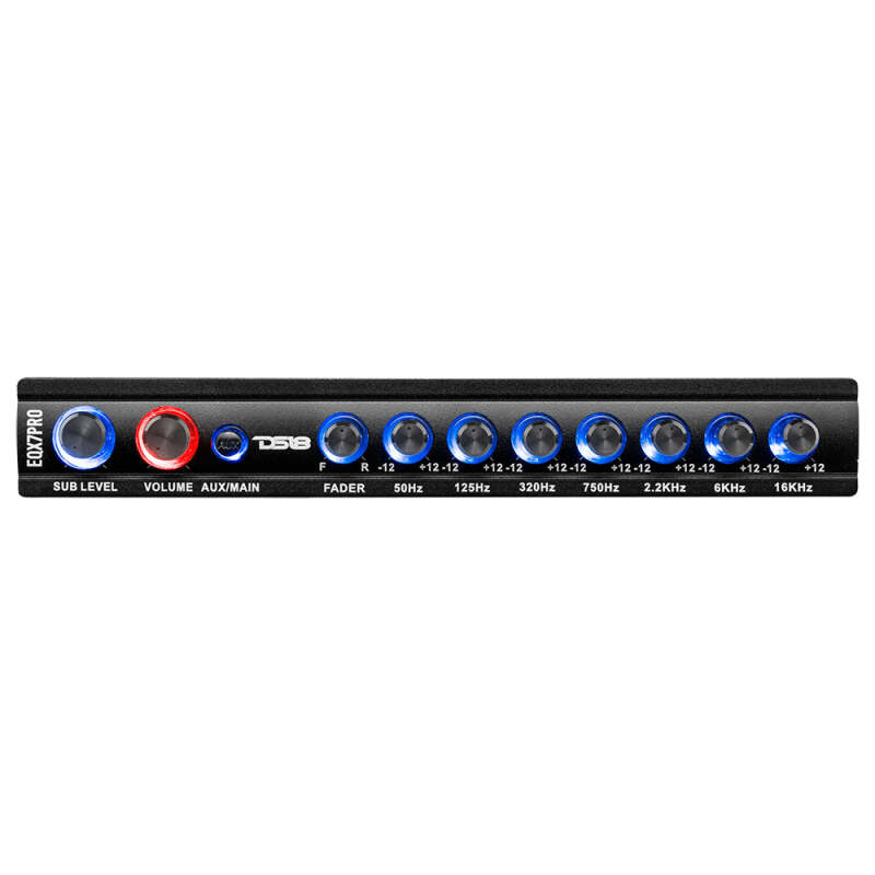 DS18 EQX High Volt 7-Band Equalizer High Lvl Input Auto Turn On And High Volt LED Clipping Indicator thumbnail 2