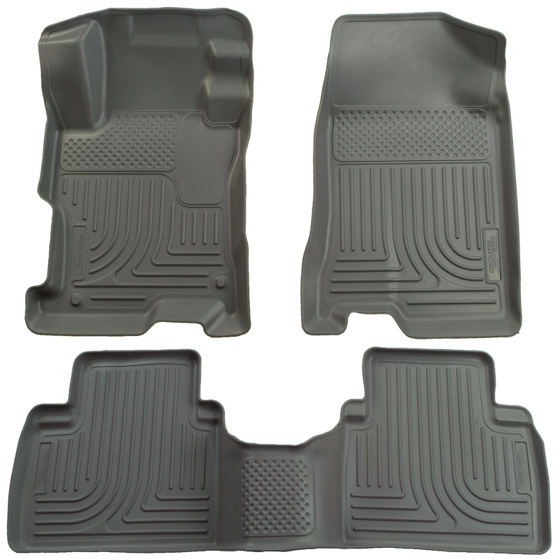 Husky Liners 06-11 Honda Civic (4DR) WeatherBeater Combo Gray Floor Liners thumbnail 3