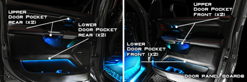 Oracle 19-22 RAM Complete Interior Ambient Lighting ColorSHIFT RGB Conversion Kit