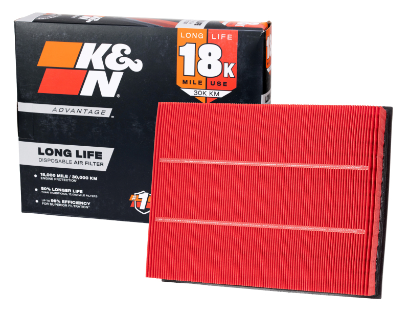 K&N Advantage Air Filter 18K Miles Dodge Nitro 2007-2010 Jeep Liberty / Cherokee 2008-2010 thumbnail 3
