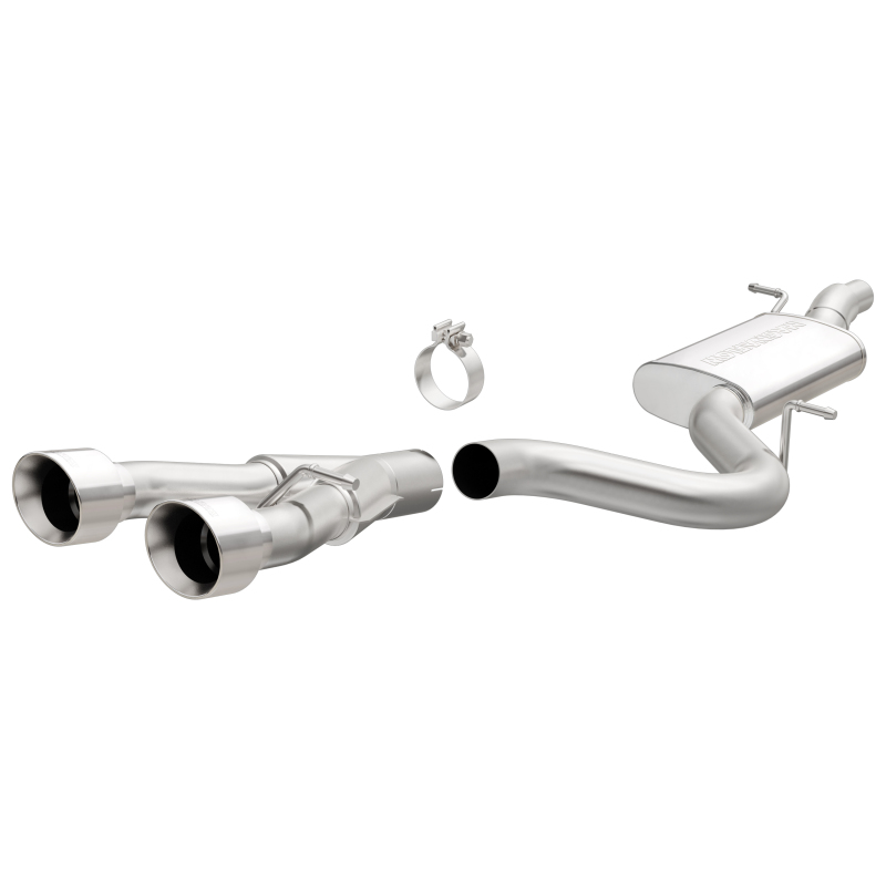 MagnaFlow 12-13 VW Golf L4 2.0L Turbocharged Dual Center Rear Exit Stainless Cat Back Perf Exhaust thumbnail 3