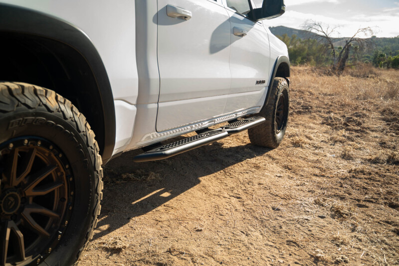 DV8 Offroad 19-25 RAM 1500 Crew Cab OE Plus Side Steps - Black Steel thumbnail 5