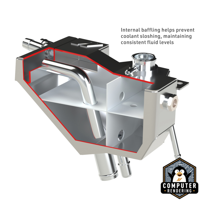 Mishimoto 11+ Ford 6.7L Powerstroke Secondary Expansion Tank - Natural