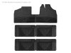 WT Rubber Mats - Rear - Blk