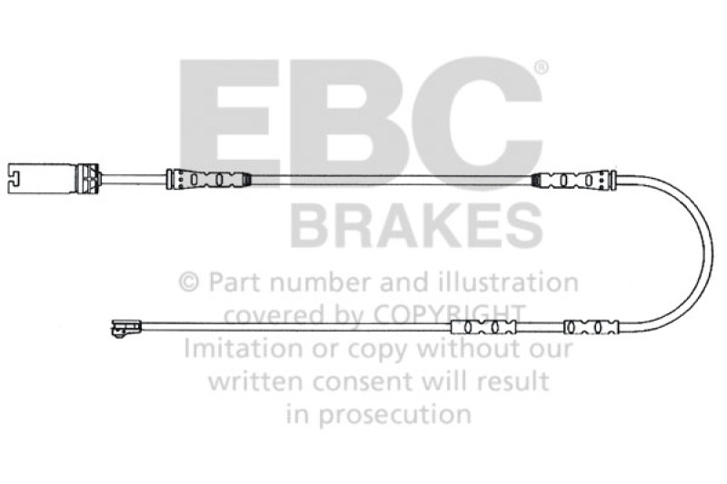 EBC 2011-2012 BMW 135 3.0L Turbo Front Wear Leads thumbnail 2