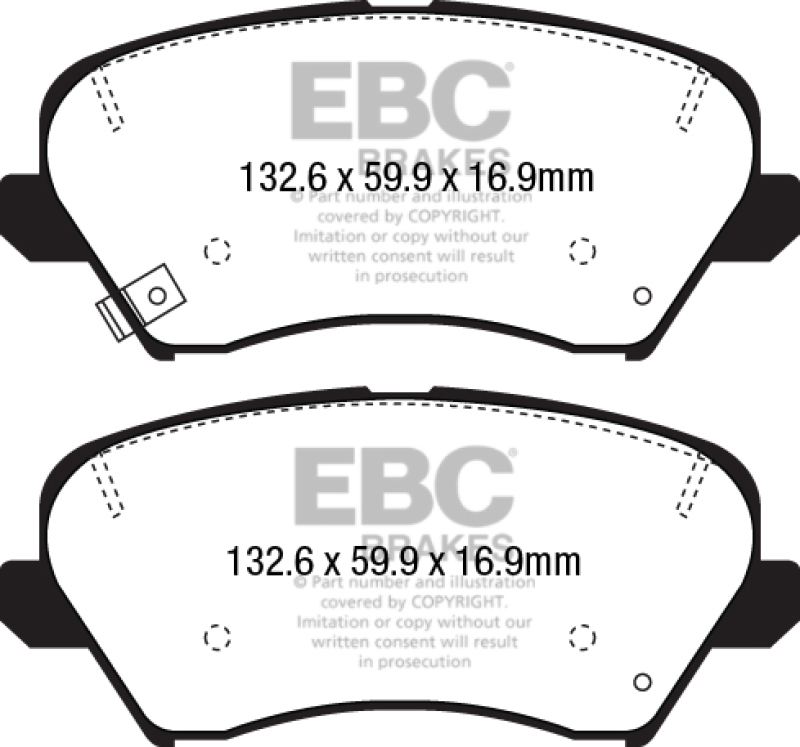 EBC S2 Brake Pad and Rotor Kit (1x ebcDP22232, 1x ebcUSR7727) thumbnail 8