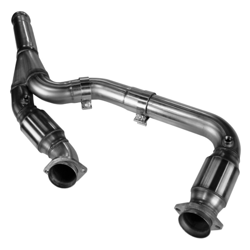 Kooks 14+ GM 1500 Series Truck 5.3L 3in x OEM Out GREEN Cat SS Y Pipe Kooks HDR Req thumbnail 4