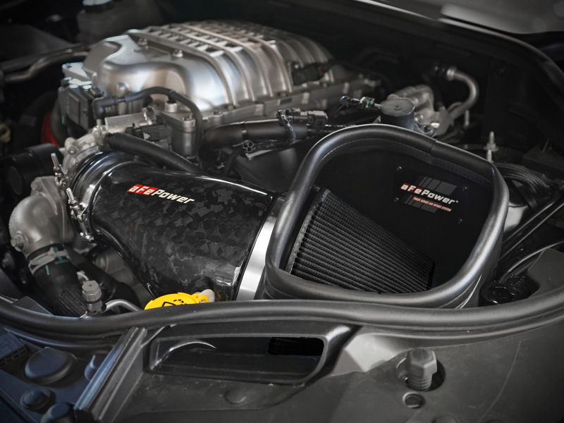 aFe 2021 Dodge Durango SRT Hellcat Track Series Carbon Fiber Cold Air Intake System w/ Pro 5R Filter thumbnail 5