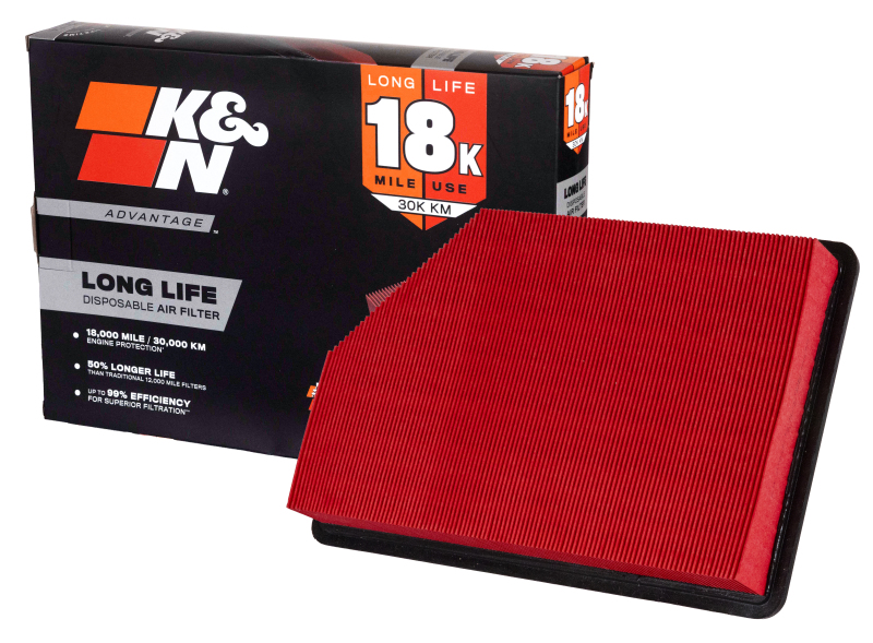 K&N Advantage Air Filter 18K Miles Chevrolet Silverado 2500/3500 V8-6.6L Dsl 20-26 thumbnail 3